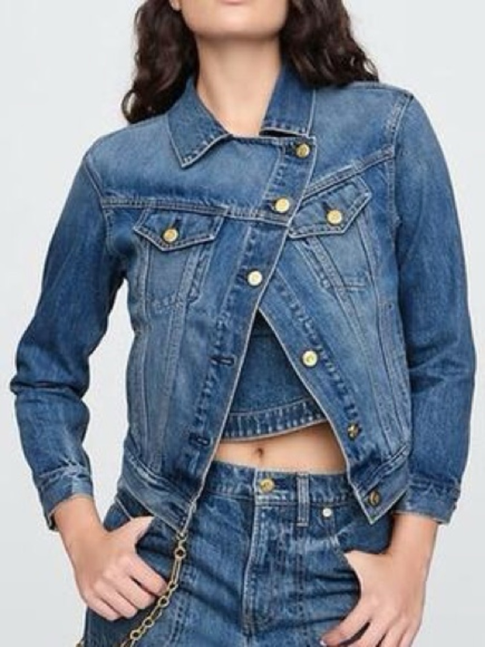 cult gaia x gap Jean jacket